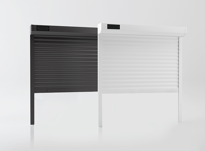 Persiana enrollable de aluminio exterior motorizada 3